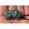 Image 2 : Chinese Carved Jade Jadeite Pixiu Necklace