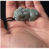 Image 2 : Chinese Carved Jade Jadeite Pixiu Necklace