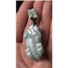 Image 3 : Chinese Carved Jade Jadeite Pixiu Necklace