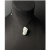 Image 1 : Chinese Carved White Jade Jadeite Pixiu Necklace