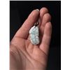 Image 3 : Chinese Carved White Jade Jadeite Pixiu Necklace