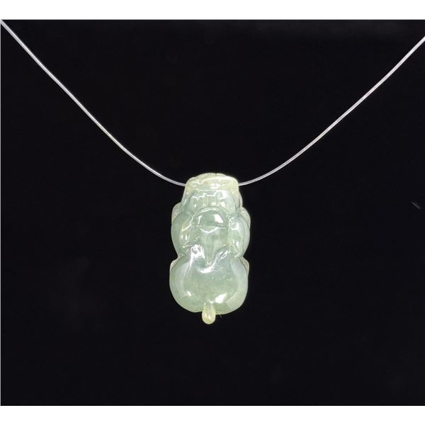 Chinese Carved Jade Jadeite Pixiu Pendant