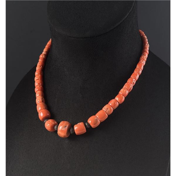 Old Pawn Navajo Branch Coral Necklace