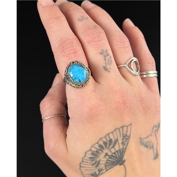 Navajo Sterling Silver Turquoise Ring