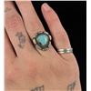 Image 1 : Navajo Sterling Silver Turquoise Ring