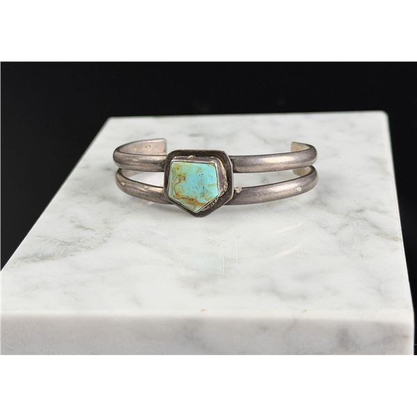 Navajo Sterling Silver Turquoise Bracelet