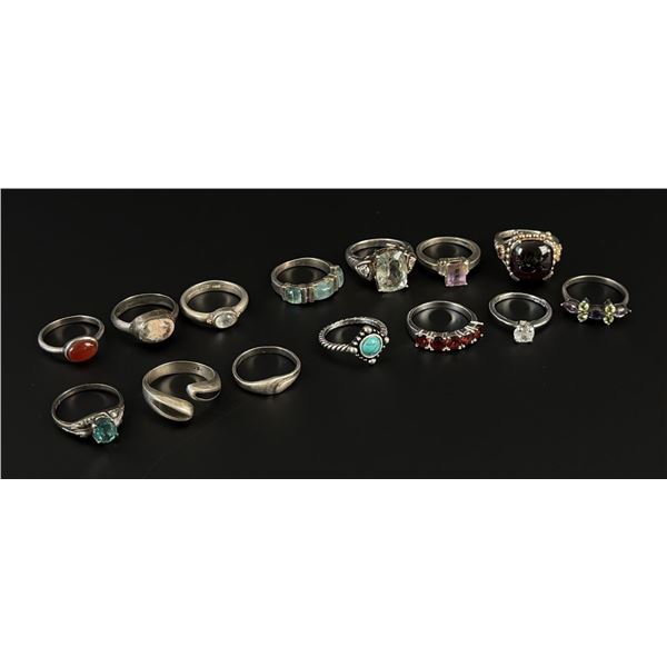 Collection of Sterling Silver Rings
