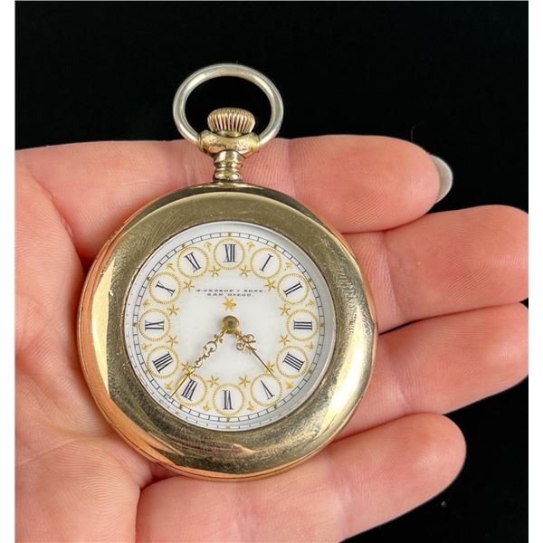 J Jessop and Sons San Diego Pocket Watch