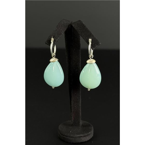Sterling Silver Chalcedony Earrings