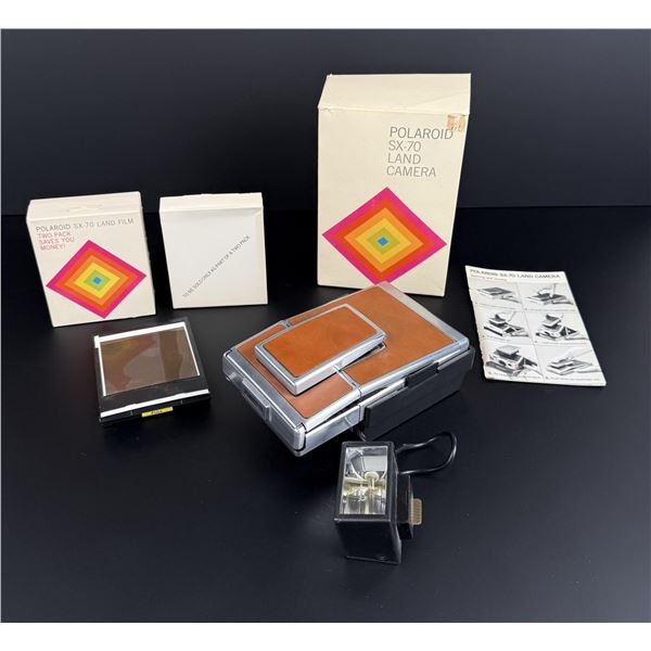 Polaroid SX 70 Land Camera and Film Packs
