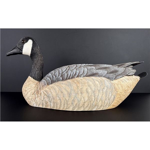 L. Eisenmann Carved Wood Canada Goose Decoy
