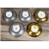 Image 3 : Asian Brass and Pewter Porcelain Bowls