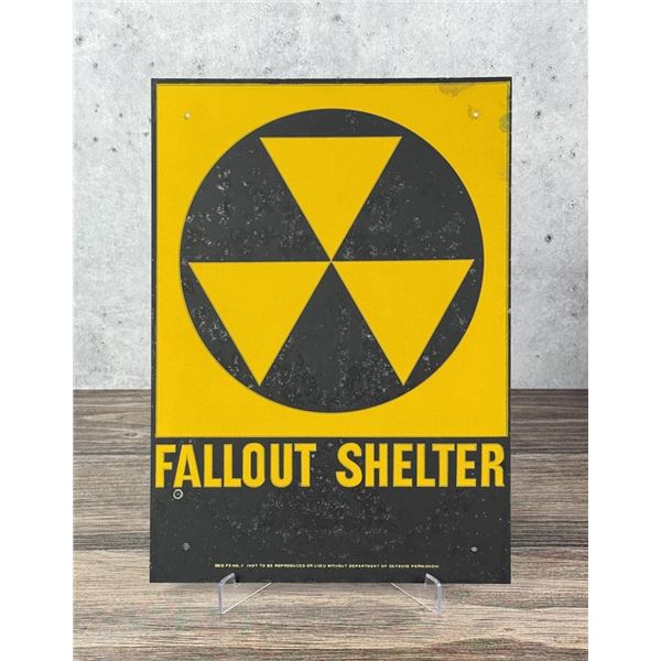 US Department of Defense Fallout Shelter Sign
