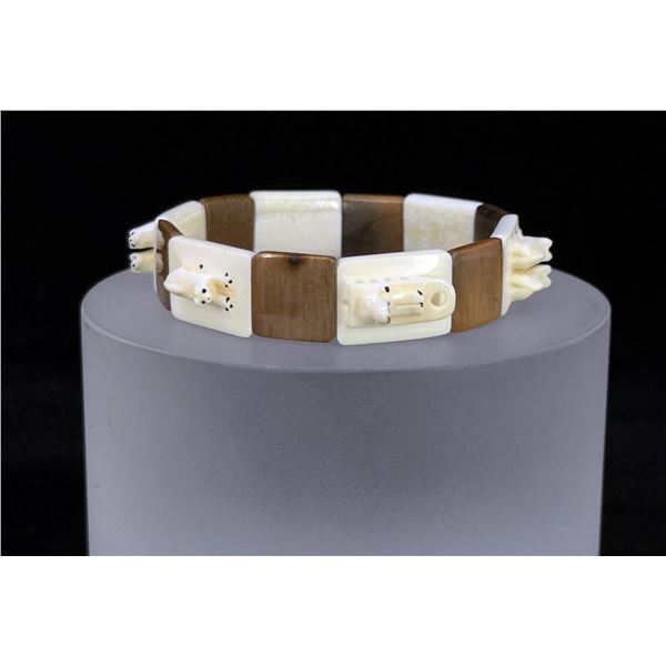 Alaskan Inuit Eskimo Walrus Ivory Bracelet