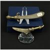 Image 2 : Antique Opium Scale Weights Swords Sabers