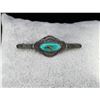Image 1 : Old Pawn Navajo Turquoise Sterling Brooch