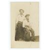 Image 1 : Armed Cowboys Wooly Chaps RPPC Postcard