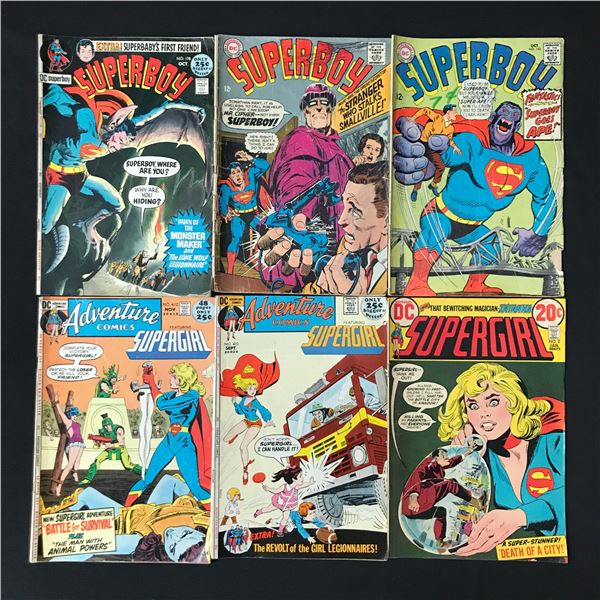 LOT OF 6 SUPERBOY / SUPERGIRL COMICS - DC