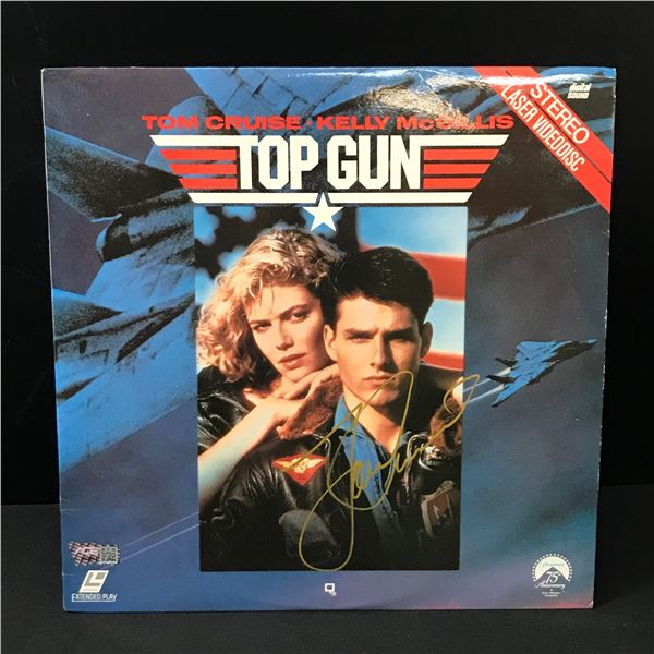 TOM CRUISE SIGNED TOP GUN LASERDISK - ACE COA