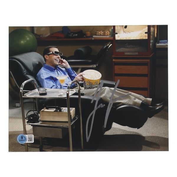 JON CRYER SIGNED TWO AND A HALF MEN 8X10 - BECKETT COA