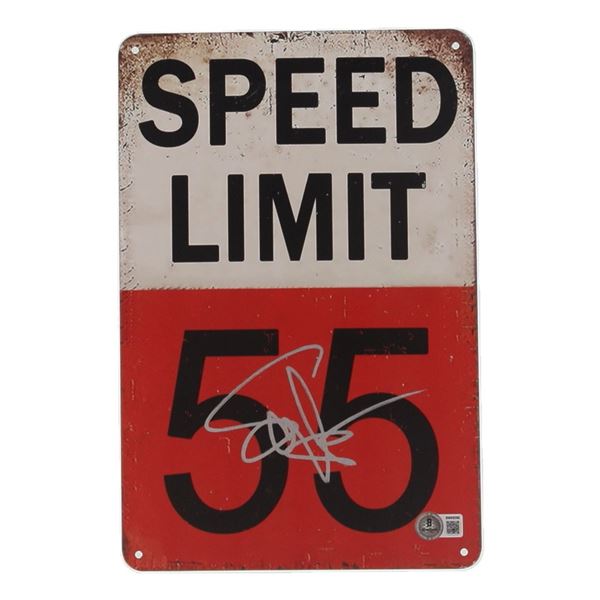 SAMMY HAGAR SIGNED 55TIN SIGN (BECKETT COA)