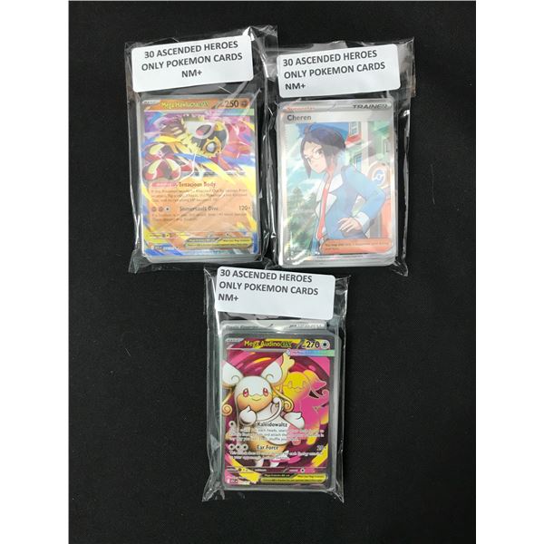 LOT OF 90 POKEMON TCG ASCENDED HEROES TRADING CARDS
