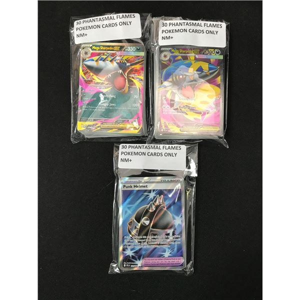 LOT OF 90 POKEMON TCG PHANTASMAL FLAMES TRADING CARDS
