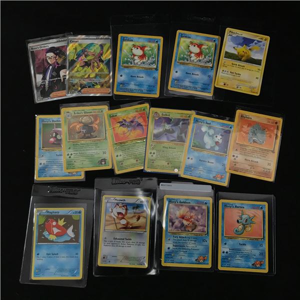 LOT OF 15 LOOSE POKEMON TCG TRADING CARDS