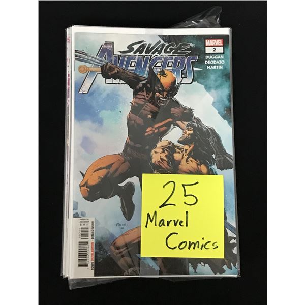 LOT OF 25 MARVEL COMICS