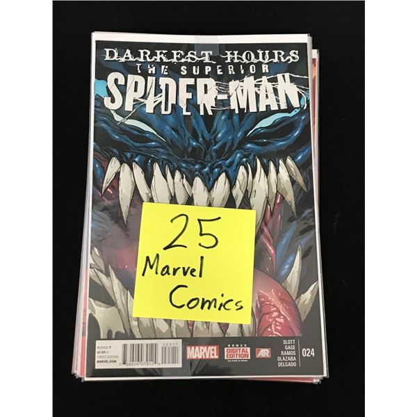 LOT OF 25 MARVEL COMICS