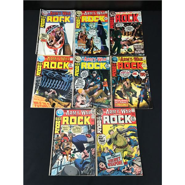 LOT OF 8 OUR ARMY AT WAR COMICS - DC COMICS