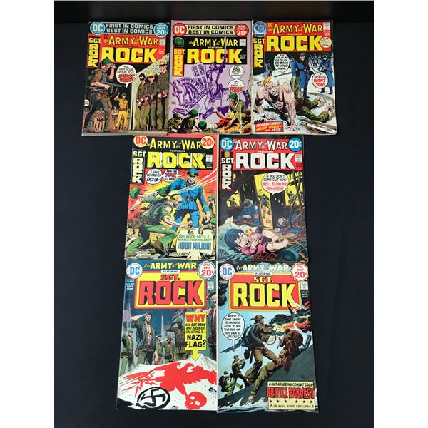 LOT OF 7 OUR ARMY AT WAR COMICS - DC COMICS
