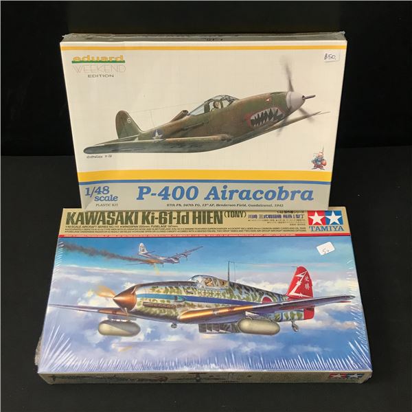 LOT OF 2 MILTARY AIRPLANE MODEL KITS IN ORIGINAL PACKAGING