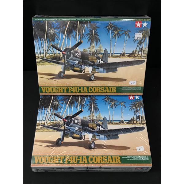 LOT OF 2 VOUGHT F4U-1A  CORSAIR MODEL KITS IN ORIGINAL PACKAGING
