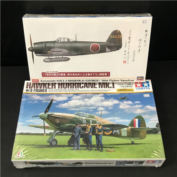 LOT OF 2 MILTARY AIRPLANE MODEL KITS IN ORIGINAL PACKAGING