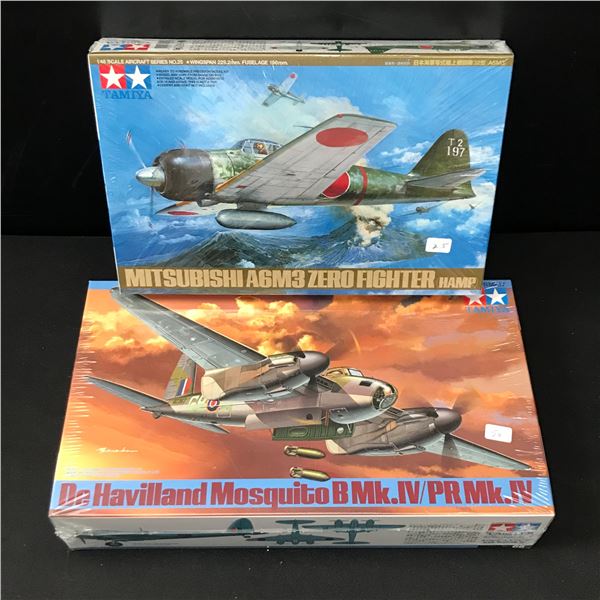 LOT OF 2 MILTARY AIRPLANE MODEL KITS IN ORIGINAL PACKAGING