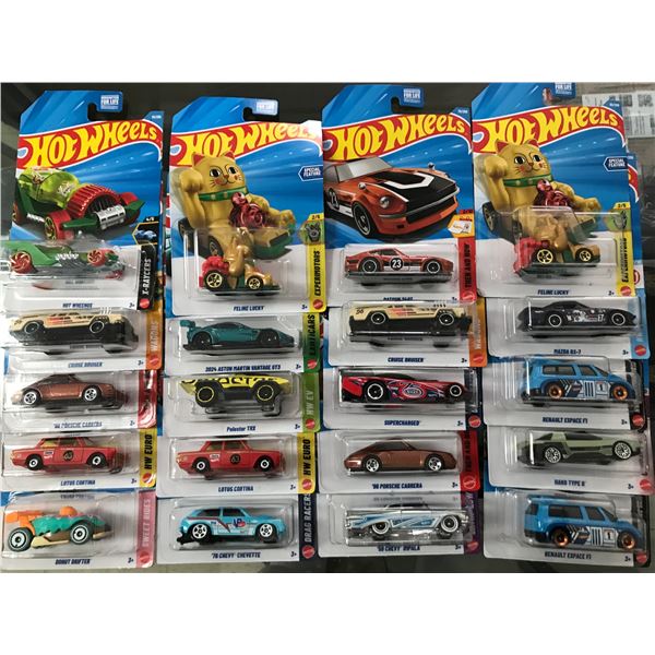 LOT OF 20 SEALED HOT WHEELS CARS IN ORIGINAL PACKAGING