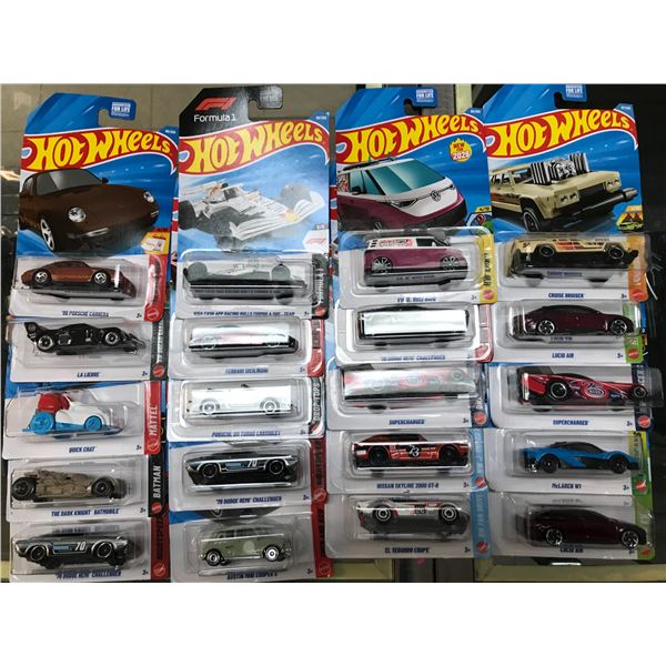LOT OF 20 SEALED HOT WHEELS CARS IN ORIGINAL PACKAGING