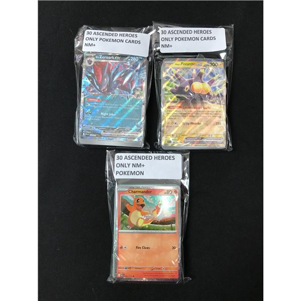 LOT OF 90 POKEMON TCG TRADING CARDS - ASCENDED HEROES ONLY