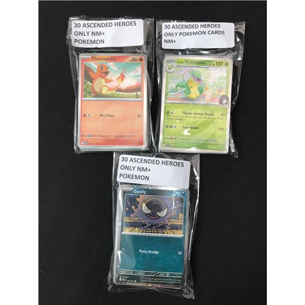 LOT OF 90 POKEMON TCG TRADING CARDS - ASCENDED HEROES ONLY
