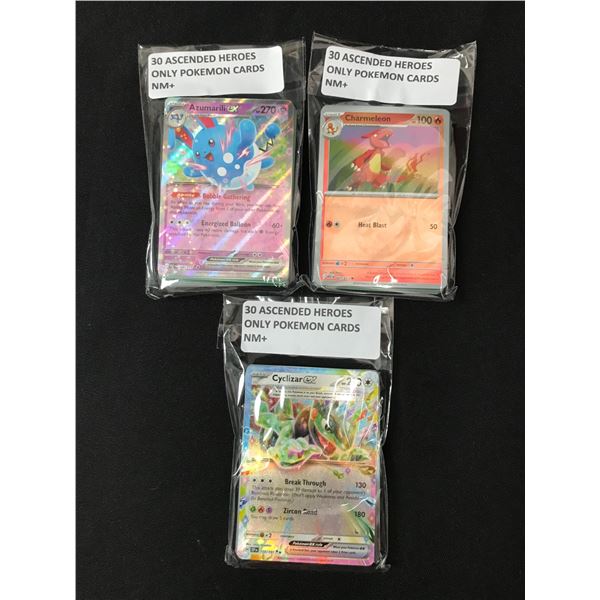 LOT OF 90 POKEMON TCG TRADING CARDS - ASCENDED HEROES ONLY