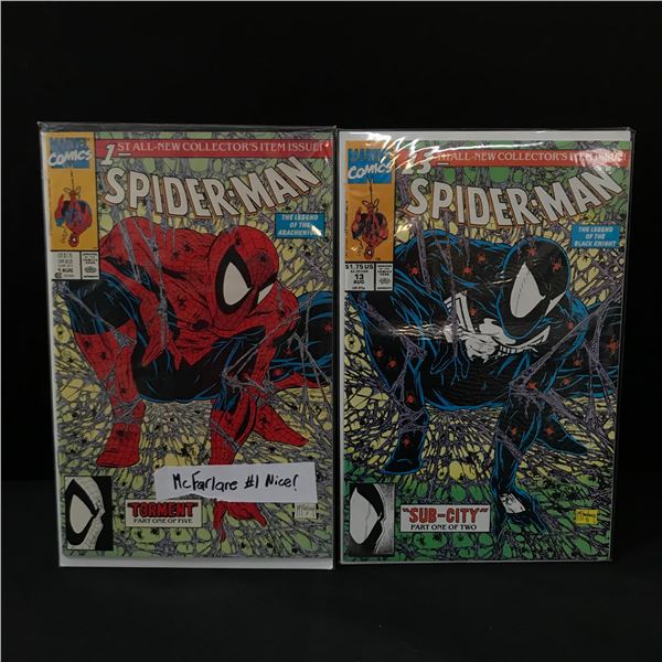 LOT OF 2 SPIDERMAN COMICS #1 & #13 - MARVEL COMICS