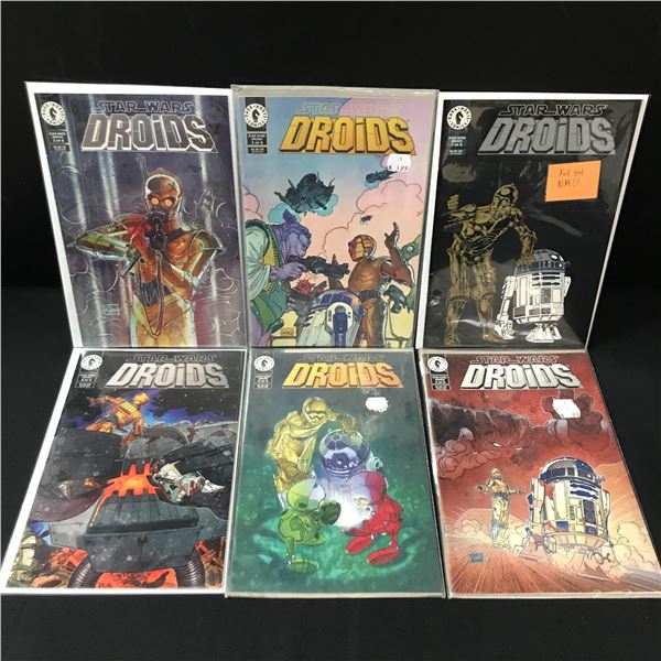 LOT OF 6 STAR WARS DROIDS COMICS #1-6 (OF A 6 ISSUE RUN) - DARK HORSE COMICS
