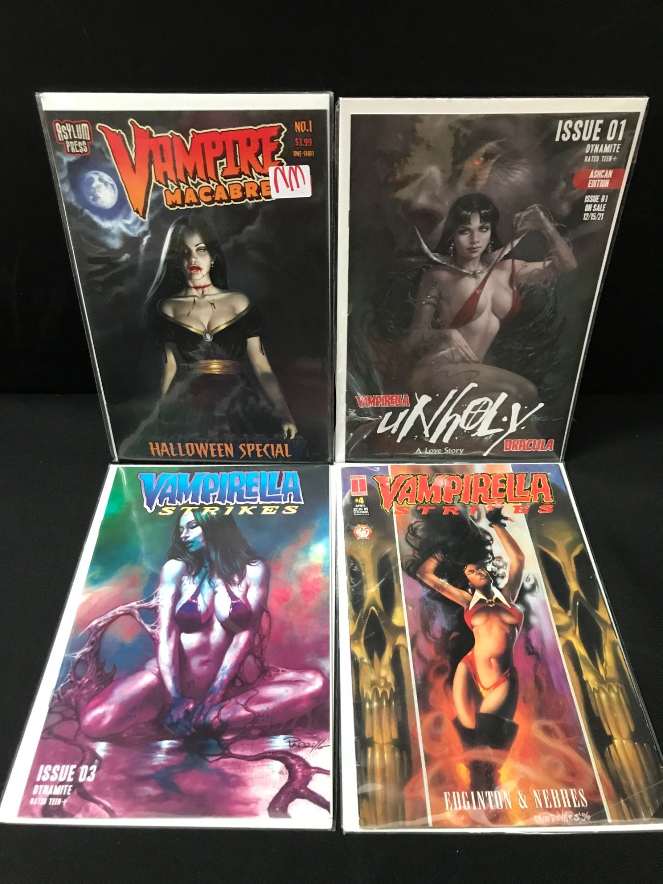 LOT OF 4 VAMPIRE BASED COMICS INCLUDING 2 X #1'S - VARIOUS PUBLISHERS