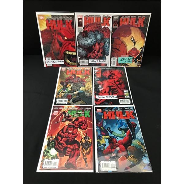 LOT OF 7 HULK COMICS - MARVEL COMICS