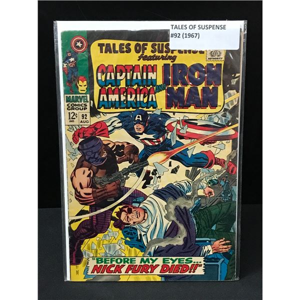 TALES OF SUSPENSE #92 (1967) - MARVEL COMICS