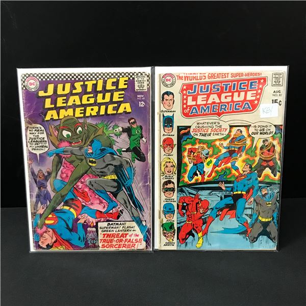 LOT OF 2 JUSTICE LEAGUE OF AMERICA COMICS #49 & #82 - DC COMICS