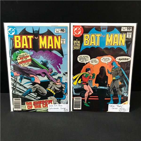 LOT OF 2 BATMAN COMICS #323 & #330 - DC COMICS