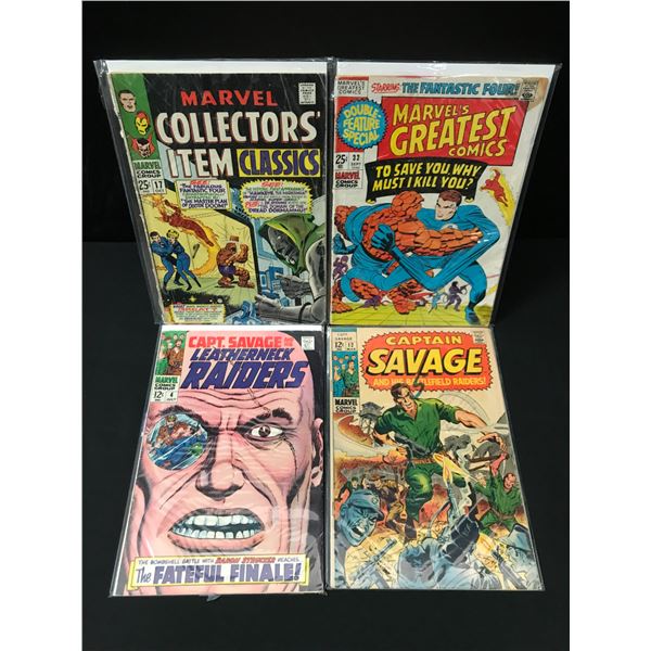 LOT OF 4 MIXED TITLE MARVEL COMICS