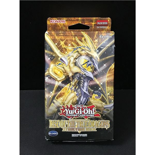 YU GI OH RISE OF THE TRUE DRAGONS SEALED STRUCTURE DECK IN ORIGINAL PACKAGING